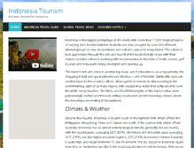 Tablet Screenshot of indonesiatourism.org